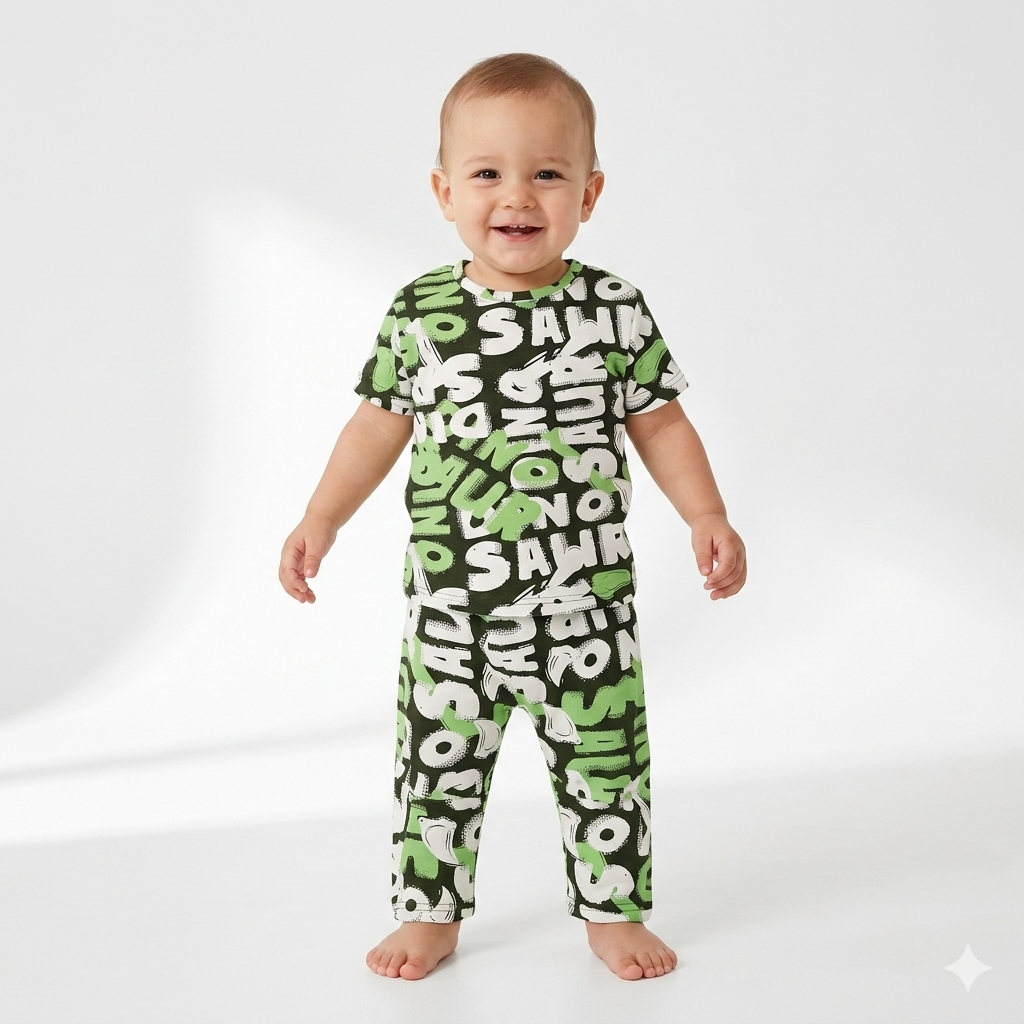 Letters Print Pant Cordset (4year to 5year)