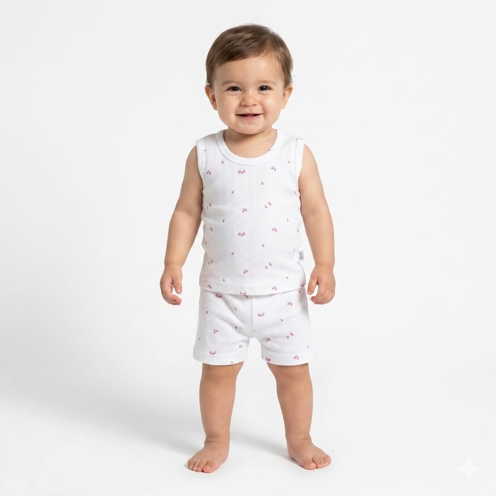 Little grape Sleeveless Shorts Cordset (2year to 3year)