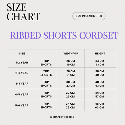 Pink Premium Ribbed Shorts Cordset (5year to 6year)