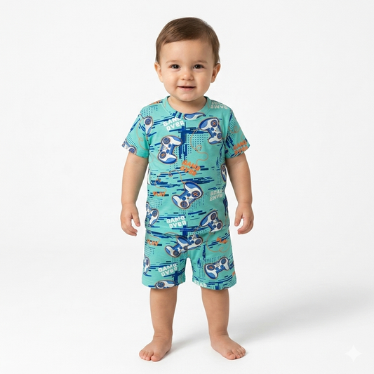Video game Print Shorts Set (5year to 6year)