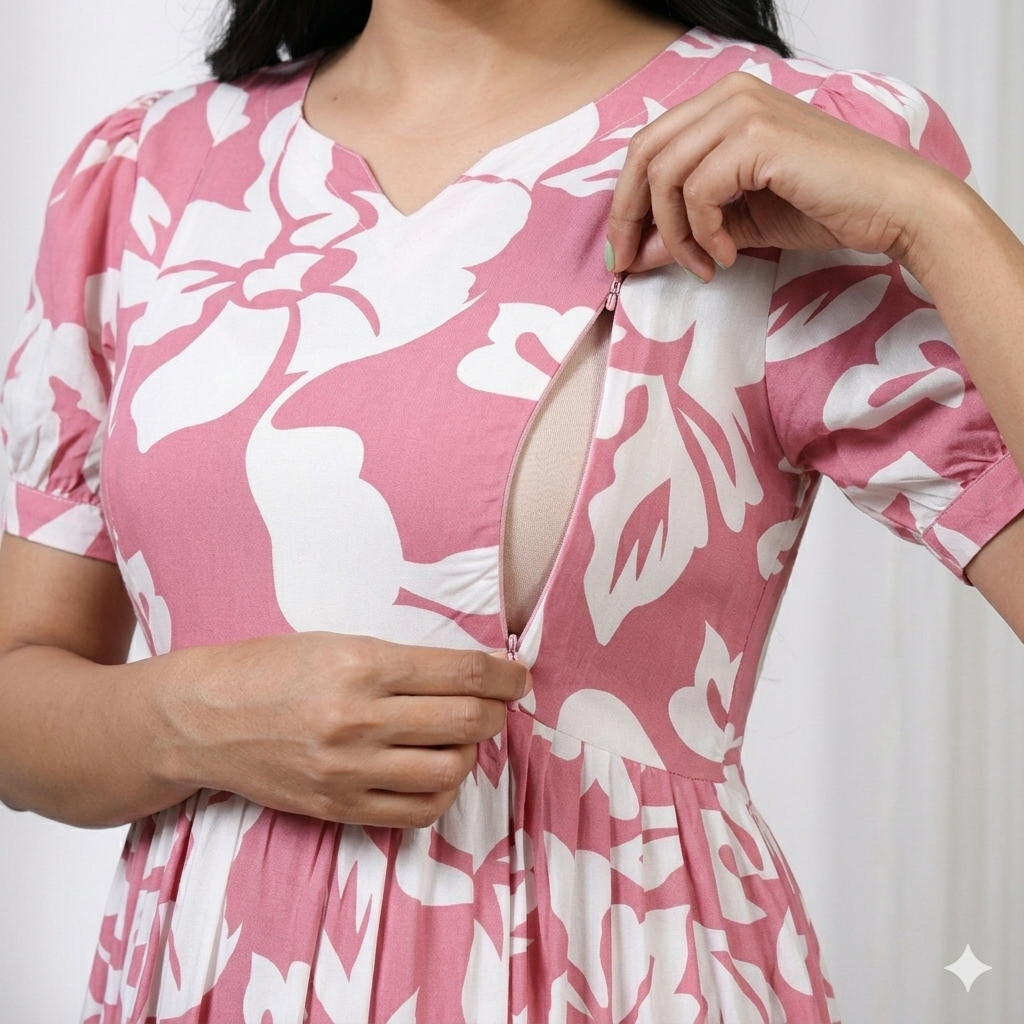 Pink Feeding Maxi (Invisible Zip)