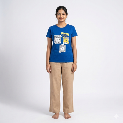 Blue Print Womens T-shirts