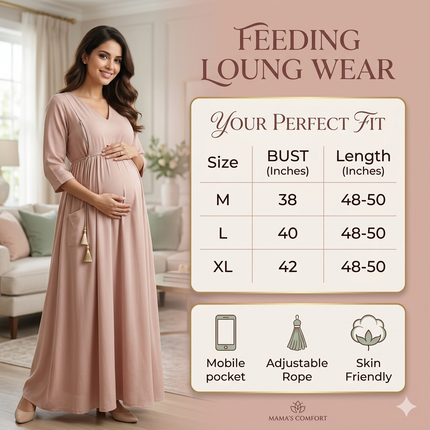 Mini Hear Print Zipless Feeding Loungewear