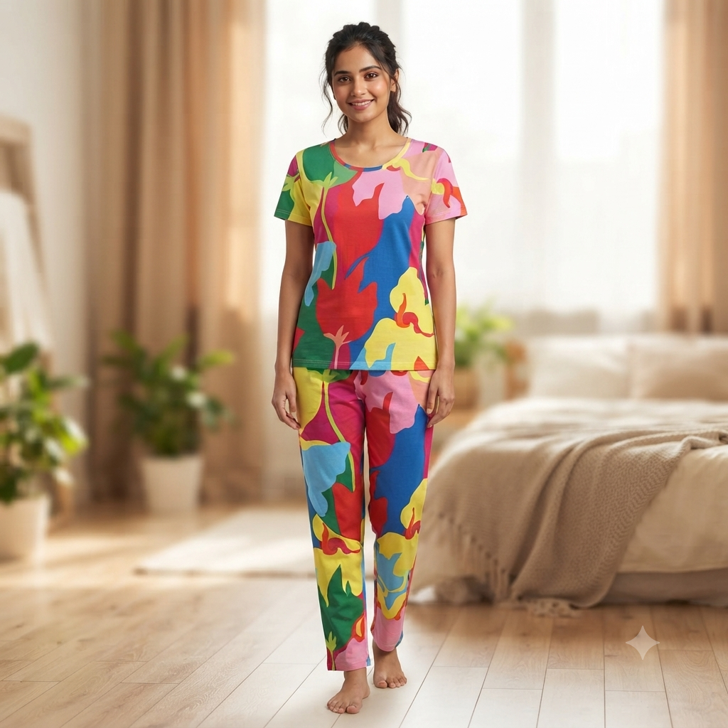Unique Multi Print Pyjamas (M)