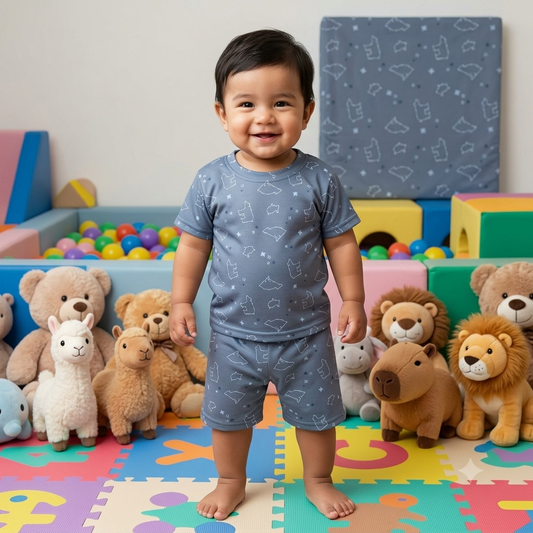 Animal Shape Print Shorts Cordset (5year to 6year)