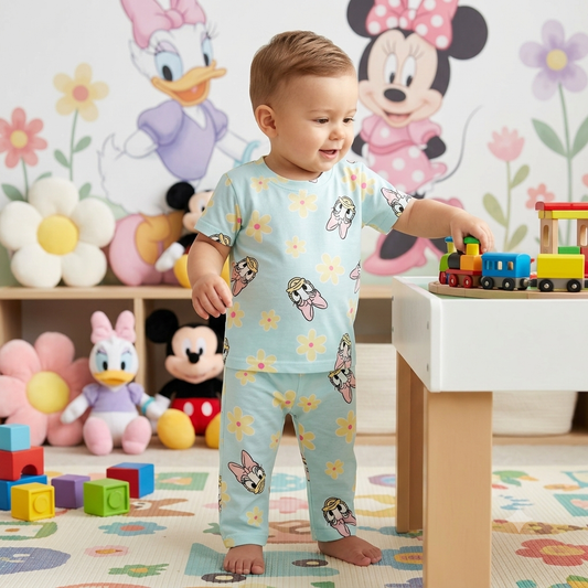 Green Duck Print Pant Cordset (5year to 6year)