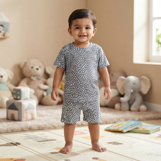 Geometric Print Shorts Cordset (3year to 4year)