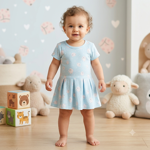 Cookies  Kids printed frock ( 1year to 2years)