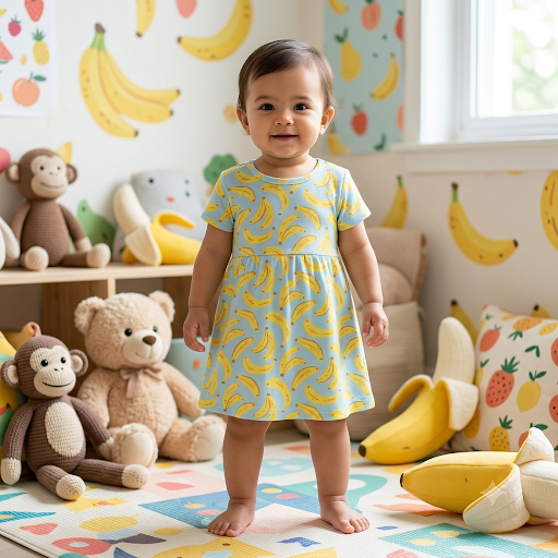 Banana Kids printed frock ( 4years to 5years)
