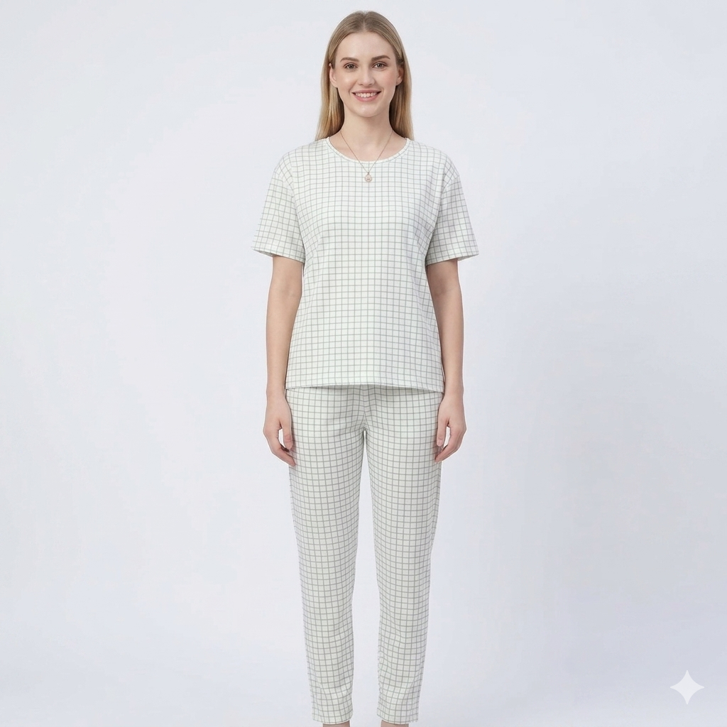 White checkereds Pyjamas