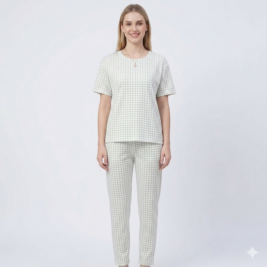 White checkereds Pyjamas