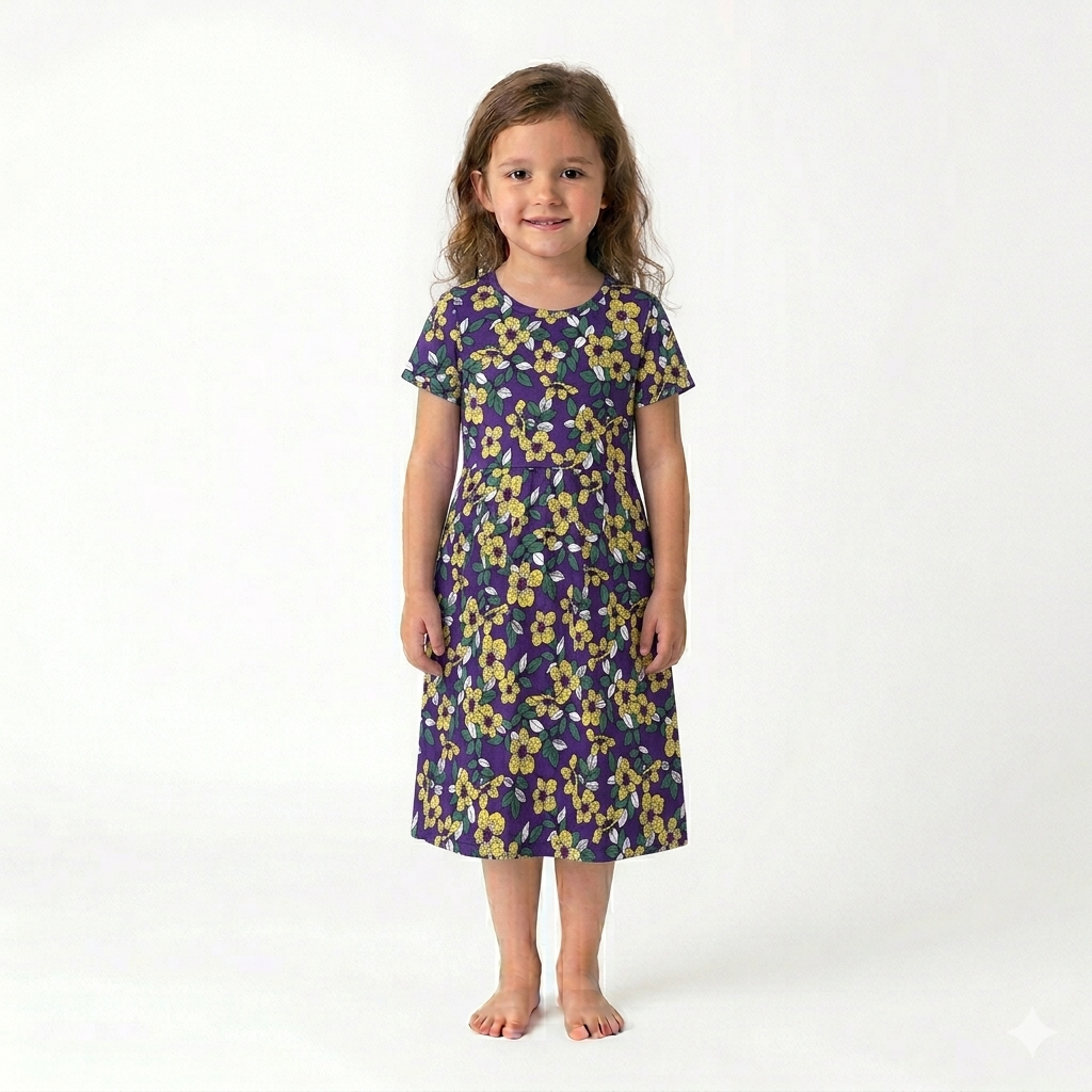 Violet Frock Sleeve (5years to 6years)
