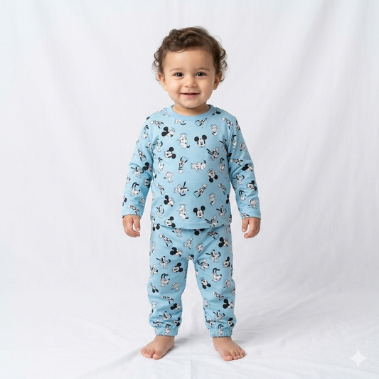 Cartoon Print Full Sleeve Pant Cordset (1year to 2year)
