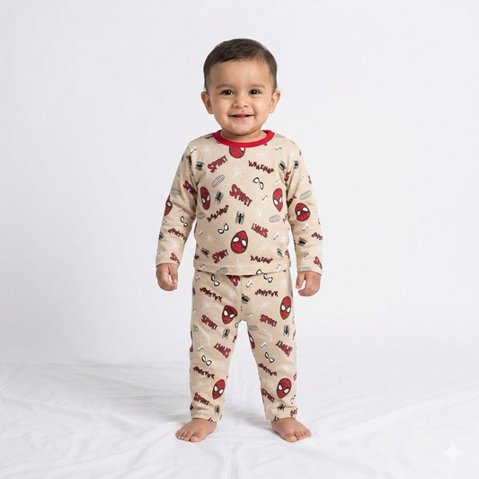 Cartoon Print Full Sleeve Pant Cordset (1year to 2year)