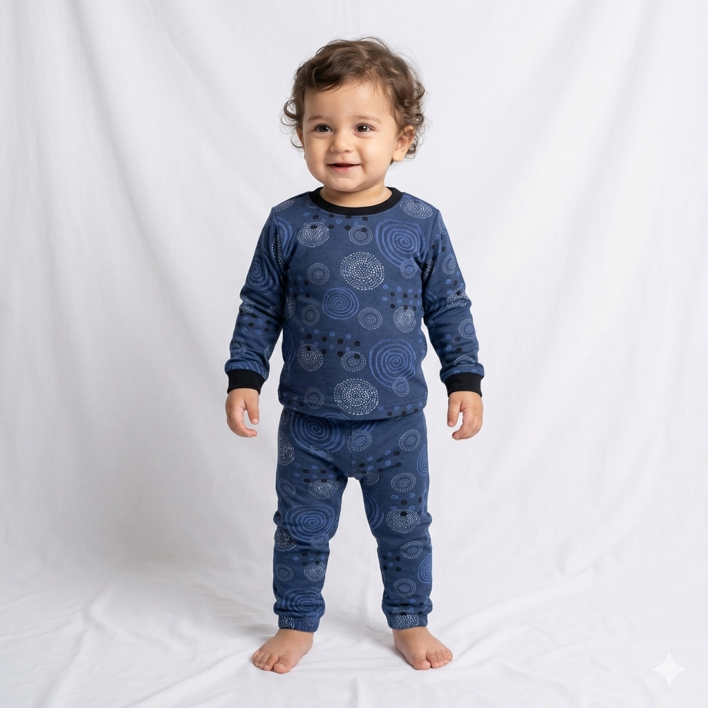 Cartoon Printed Full Sleeve Pant Cordset (7year to 8year)