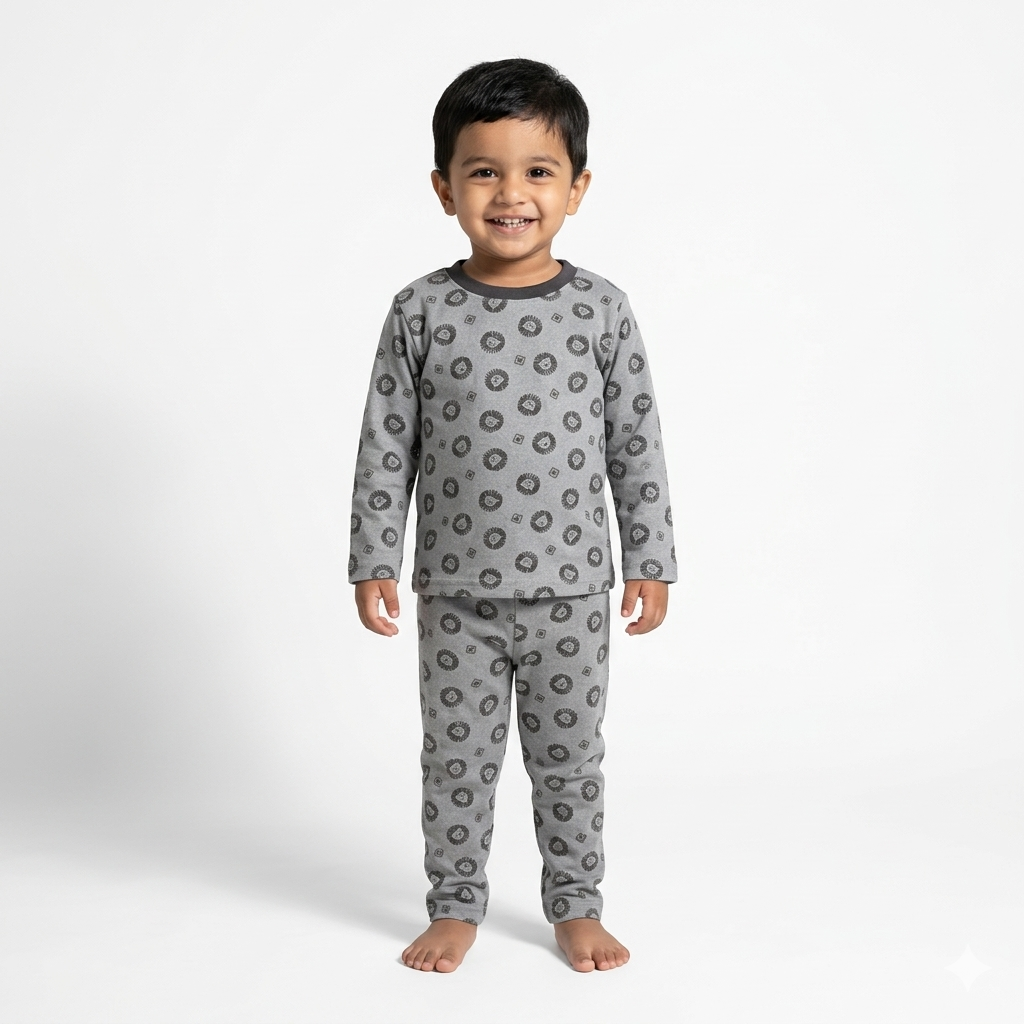 Cat Printed Full Sleeve Pant Cordset (4year to 5year)