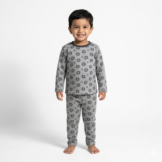 Cat Printed Full Sleeve Pant Cordset (4year to 5year)