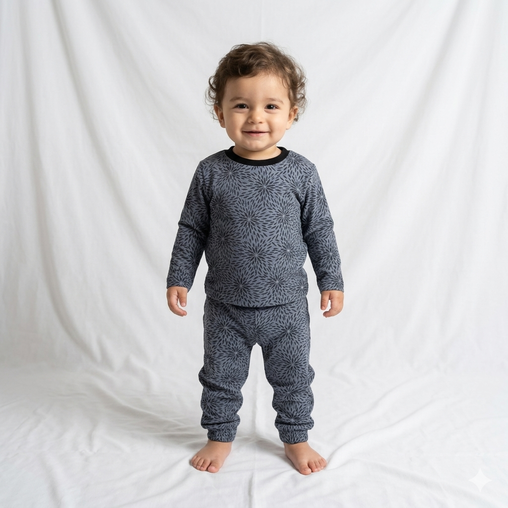 Flower Printed Full Sleeve Pant Cordset (7year to 8year)