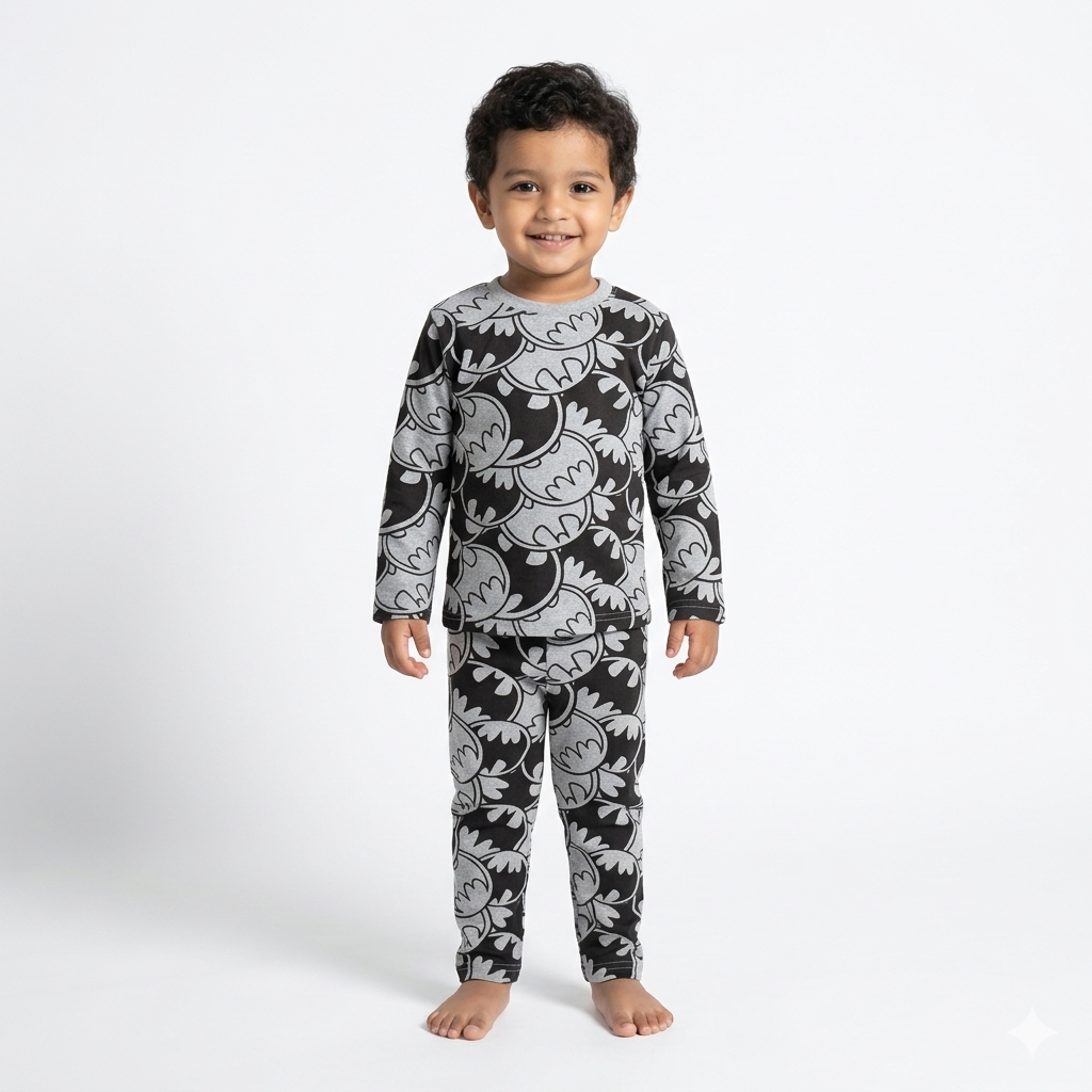 Cute Printed Full Sleeve Pant Cordset (5year to 6year)