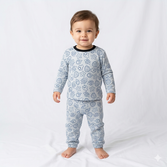 Cute Print Full Sleeve Pant Cordset (1year to 2year)