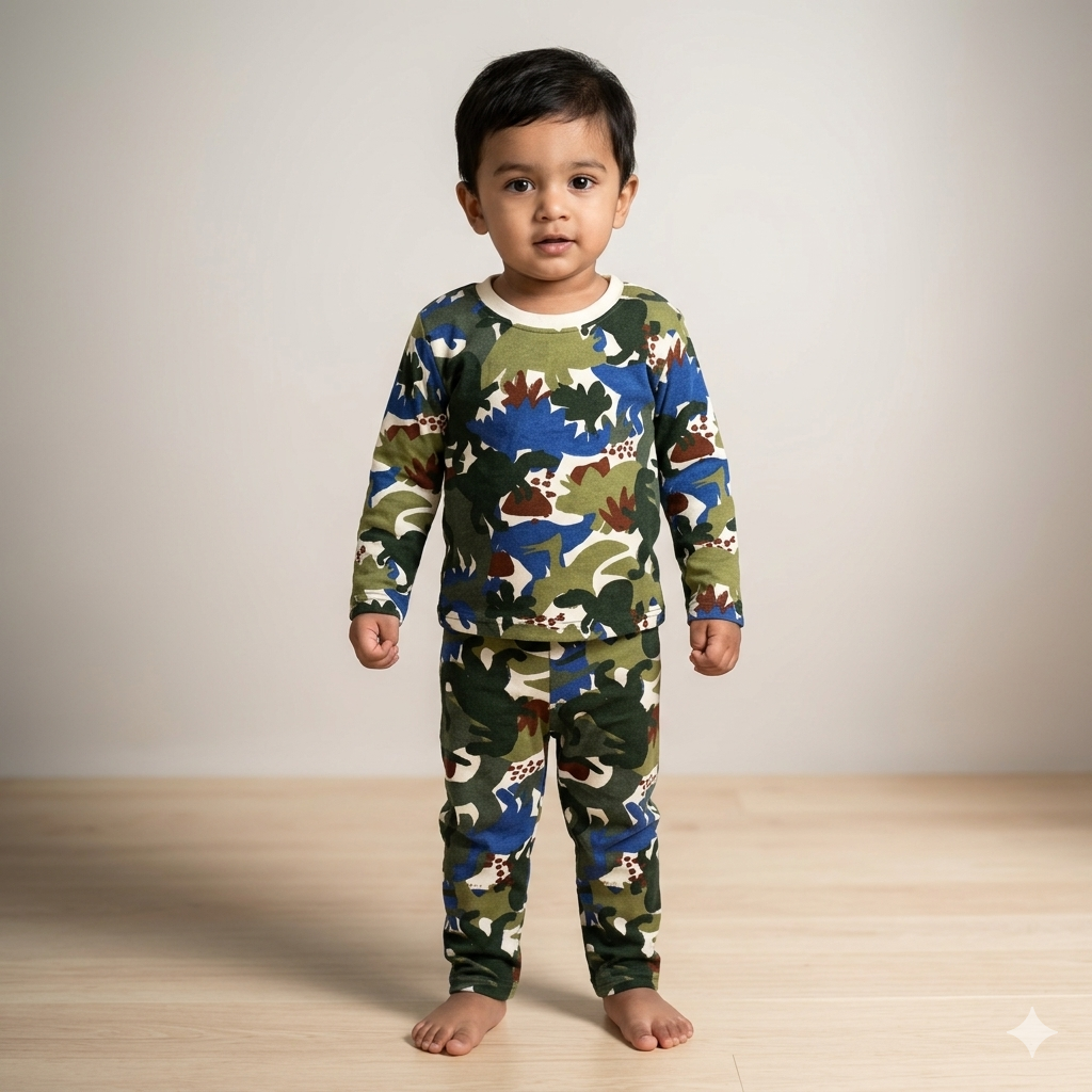 Dinosaur Printed Full Sleeve Pant Cordset (4year to 5year)