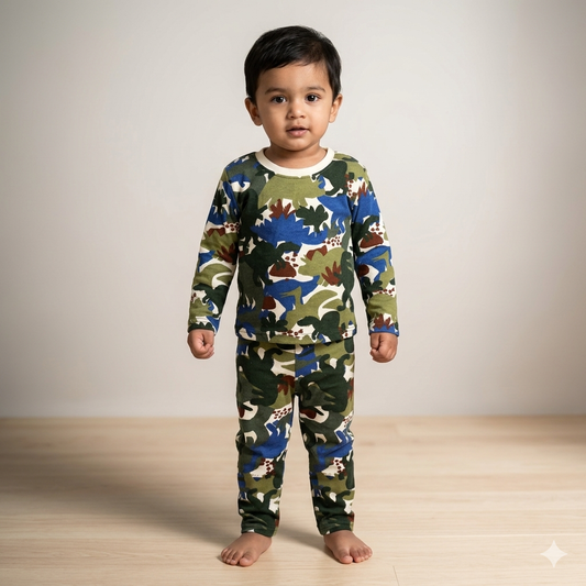 Dinosaur Printed Full Sleeve Pant Cordset (4year to 5year)