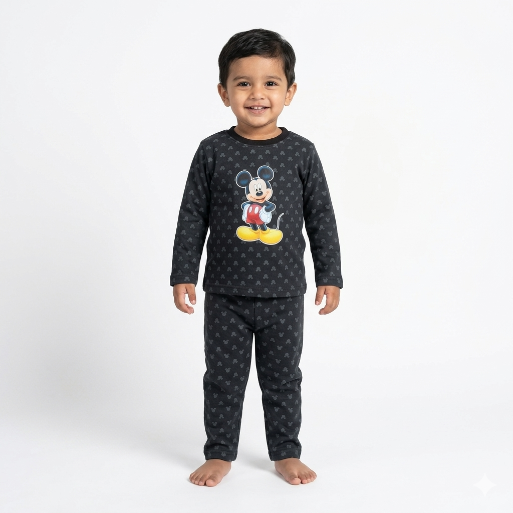Mky mouse Printed Full Sleeve Pant Cordset (5year to 6year)