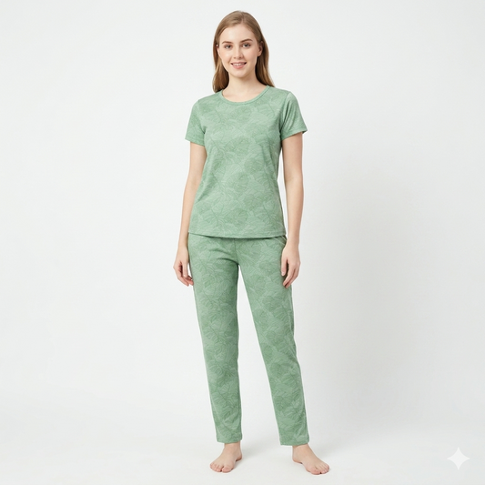 Leaf Print Pyjamas