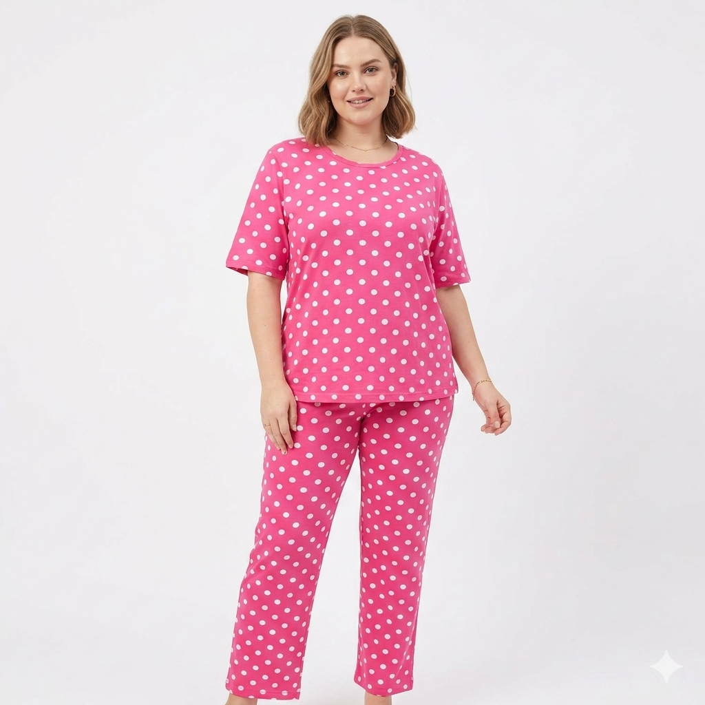 Rose with White Dotted Pyjamas