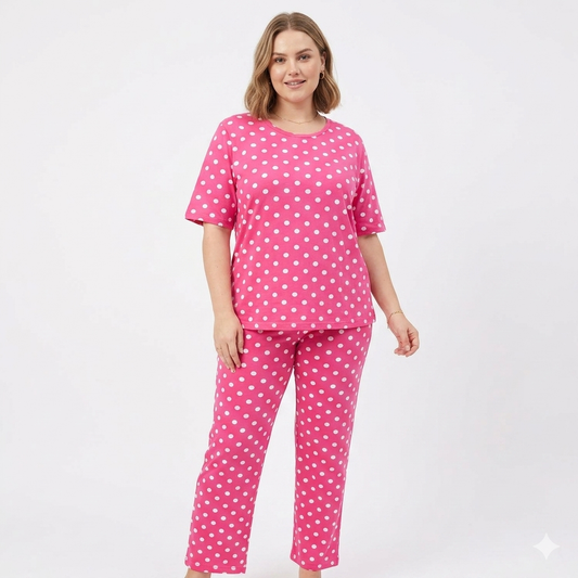 Rose with White Dotted Pyjamas