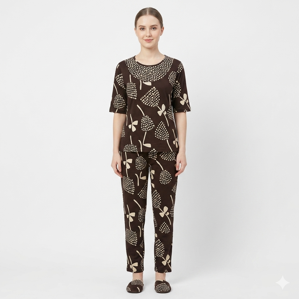 Dotted Flower Pyjamas