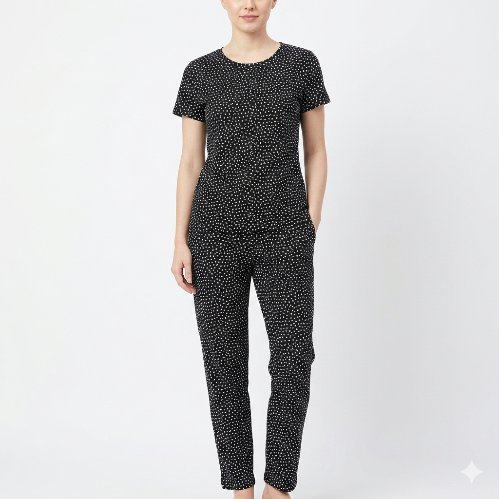 Black and White Dot Pyjamas