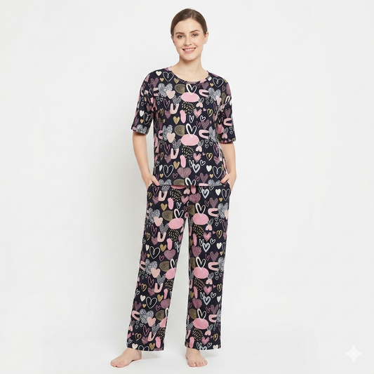 Heart and Flower Pyjamas