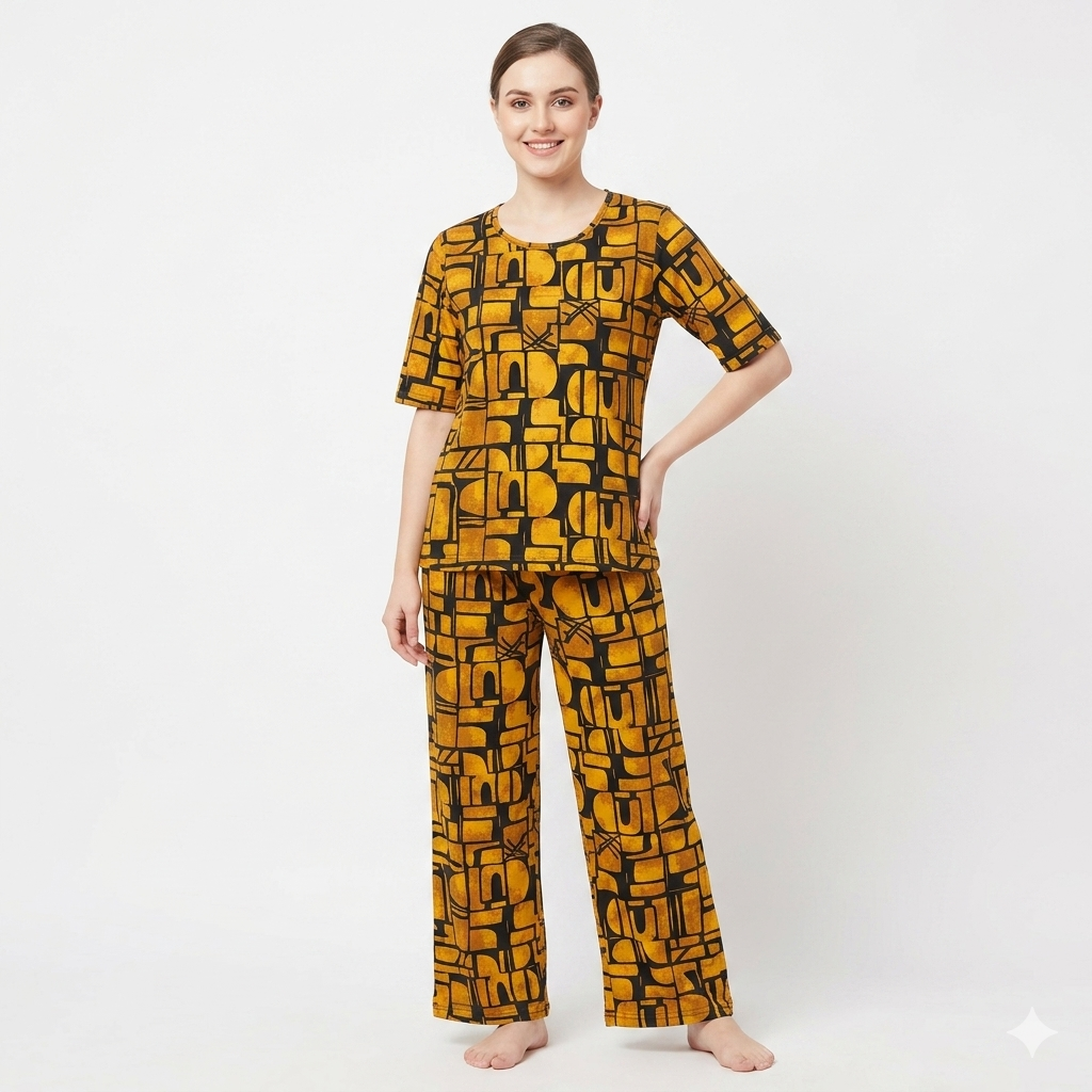 Golden Print Pyjamas