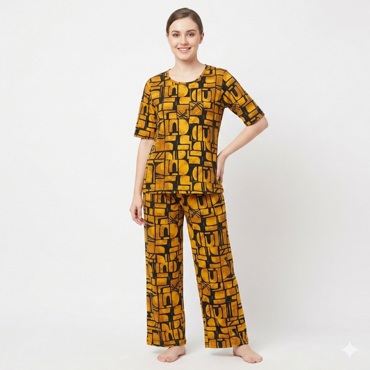 Golden Print Pyjamas